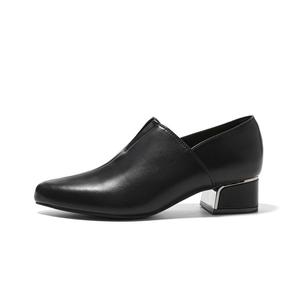 Туфли Мэри Джейн Женские Низкие Черные/Бежевые/Абрикосовые ZHR