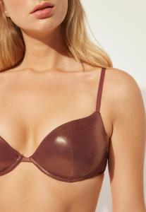 Верх бикини Calzedonia, коричневый