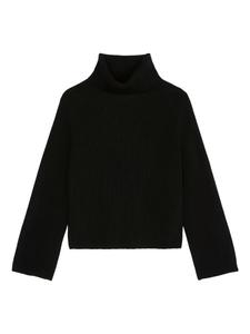 Marc O'Polo свитер в рубчик с высоким воротником, черный