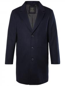 Короткое пальто темно-синего цвета JP1880