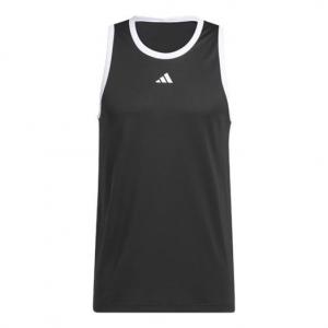 Топ adidas Legends Basketball 3-Stripes Tank Top 'Black'