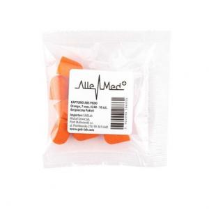 Насадки для педикюра 7 мм, зернистость 240, ABS Podo AlleMed, Оранжевые, 10 шт. Molly Lac