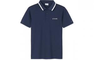 Футболка поло мужская темно-синяя Columbia