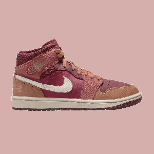 Кроссовки Air Jordan Wmns Air Jordan 1 Mid 'Africa', красный