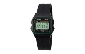 CASIO Кварцевые часы Retrofit Series с силиконовым ремешком, мужские часы с черным циферблатом