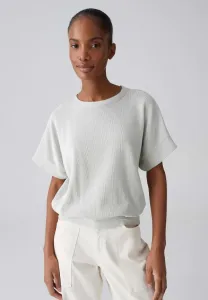 Свободная, лаконичная базовая футболка Opus, Pale Olive