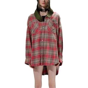 Клетчатая рубашка R13, мультиколор