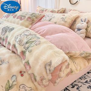 Disney Комплект постельного белья, 4 предмета, простыня на резинке 180 см, пододеяльник 200x230 см, хлопок