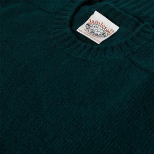 Джемпер Jamieson's of Shetland вязаный, изумрудный