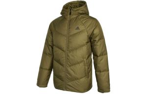 Пуховик мужской зеленый Adidas, зеленый