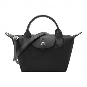 Le Pliage Néo Canvas Сумка Дампинг, Мини Женская Черная Сумка Через Плечо LONGCHAMP