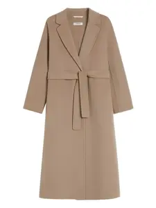 Шерстяное пальто с поясом 'S Max Mara, нейтральный