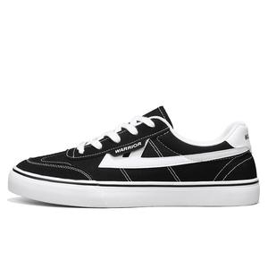 Кроссовки WARRIOR Skateboarding Shoes Men Low-top, черный/белый