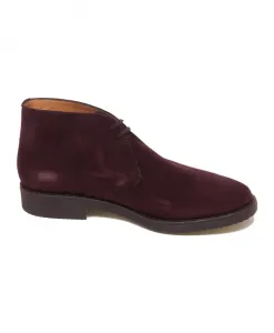 Фиолетовые замшевые сапоги/туфли сливового цвета Antica Cuoieria, фиолетовый