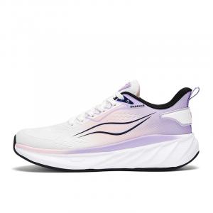 Кроссовки для бега с низким верхом, противоскользящие, износостойкие, женские, с амортизаторами WARRIOR, White Purple Pink