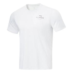 Футболка классическая однотонная футболка с коротким рукавом Li-Ning, белый