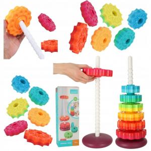 Витая Пирамида, Образовательная Радуга Башня Для Детей Монтессори Inna marka