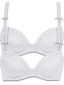 Бюстгальтер пуш ап SUSA 2er Pack Push Up Dirndl BH Wiesn Zauber, цвет Weiss Weiss