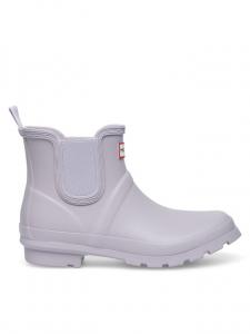 Сапоги резиновые Hunter короткие, лиловый