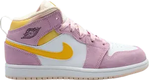 Кроссовки Air Jordan 1 Mid SE PS Arctic Pink, розовый
