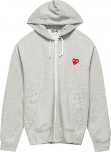 Худи Comme des Garçons PLAY Heart Logo Hoodie 'Grey', серый