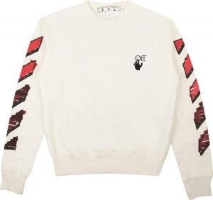 Толстовка Off-White Marker Arrows Crewneck Sweatshirt 'White', белый