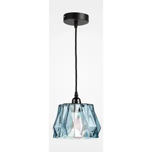 Подвесной светильник Aurea E27 1 шт., ручная работа, современный Kayoom, синий