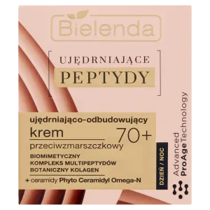 Bielenda Ujędrniające Peptydy укрепляющий и восстанавливающий крем для лица против морщин 70+, 50 мл