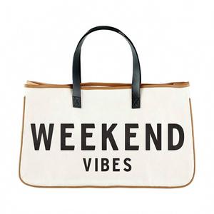 Женская пляжная сумка Weekend Vibes в белом цвете Pretty Simple