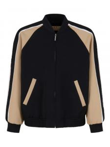 Куртка-бомбер со вставками Marni, черный