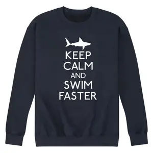 Мужской флисовый свитшот с принтом Swim Faster Licensed Character, синий