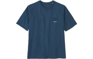 Футболка с карманом в полоску Patagonia, синий