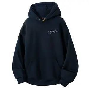 Толстовка Unisex Hooded Moderate Regular HUANQIU, темно-синий (heavyweight thickened and fleece-lined)
