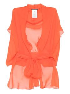 Alberta Ferretti шелковый пиджак, оранжевый
