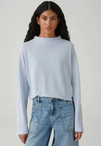 Топ с длинными рукавами, двухцветной текстуры, стандартного кроя. Opus, Water Blue