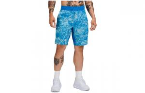 Спортивные шорты 9 дюймов, мужские Lululemon, terrain texture pool синий mix/rrx5
