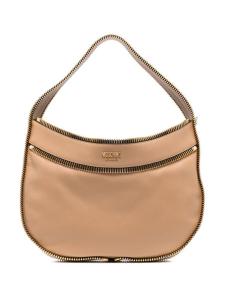 Moschino сумка через плечо с логотипом, коричневый