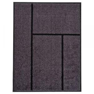 Коврик придверный Ikea Koge, 69x90 см, серый/черный