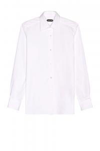 Поплиновая дневная рубашка Tom Ford, белый