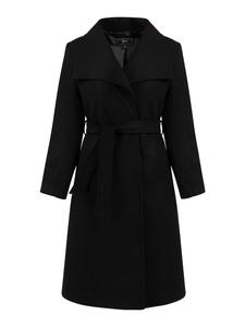 Женское пальто черного цвета faina