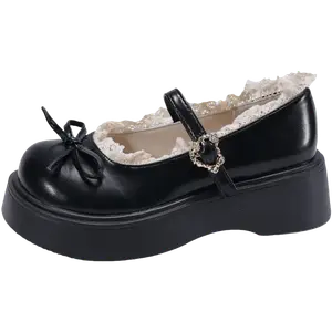 Alxnan Мэри Джейн туфли женские черные, цвет Black