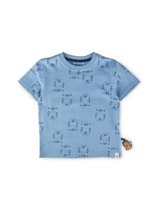 Sigikid Футболка с изображением тигра и льва, светло-голубого цвета