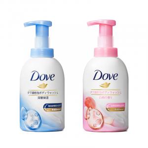 Dove Гель для душа Bubbles Deep+White Peach+Cherry Blossom очищающий увлажняющий питательный 400мл*2/400мл*3