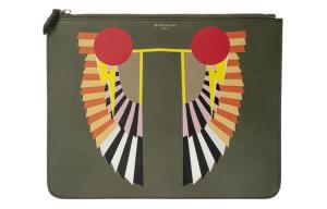 Женская кожаная клатч Givenchy Unisex Army Green