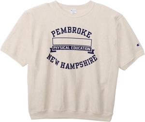 Толстовка Champion с коротким рукавом, круглый вырез, 100% хлопок, технология REVERSE WEAVE, C3-D004-810-XL-26SS, овсяный