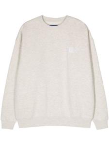 Меланжевая толстовка с вышитым логотипом Awake NY, серый