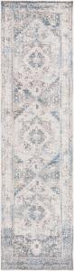 Ковер-дорожка SAFAVIEH, 67 x 366 см, Persian Collection, Ivory & Blue, дизайн в восточном стиле с эффектом потертости, не линяет и прост в уходе, идеален для помещений с высокой проходимостью в гостиной, спальне (VTP438M)