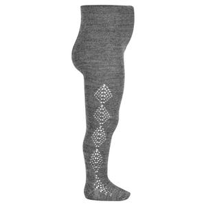 Колготки Condor из мериносовой шерсти для детей 3-4 лет, с ромбовидным узором, идеально подходят для выпускных и церемоний поступления.