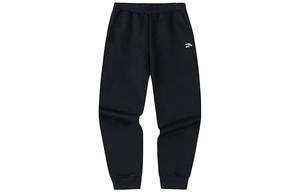 Анта Good Things Happen Спортивные Трикотажные Штаны Женские Базовый Черный с Золотой Этикеткой, Базовый Черный с Золотым Логотипом