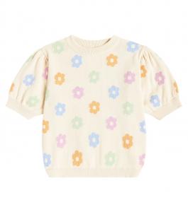 Трикотажная хлопковая футболка kent с цветочным принтом The New Society, мультиколор